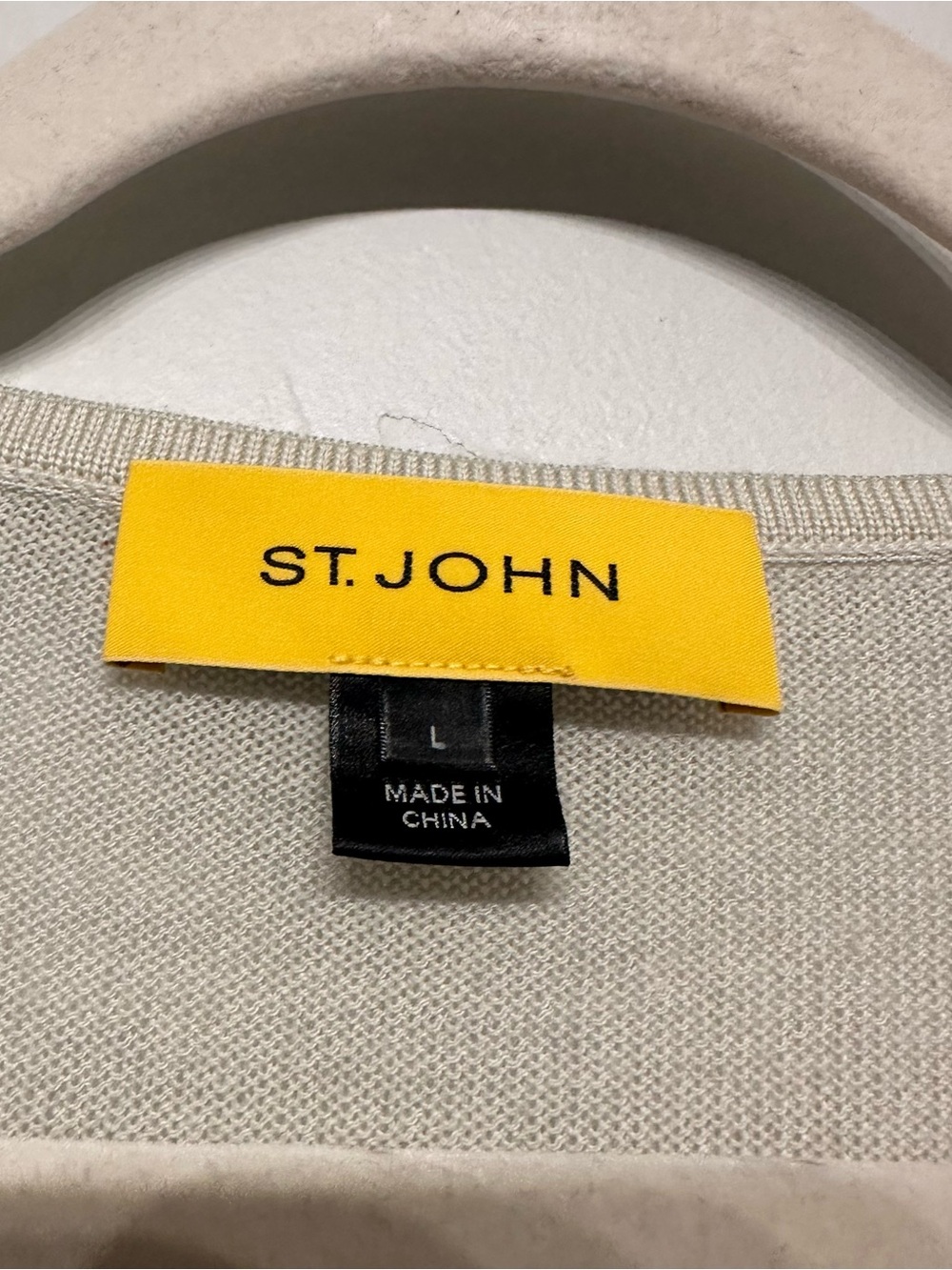 St. John 100% Wool Colorblock Cardigan Sweater Large - Picture 3 of 6